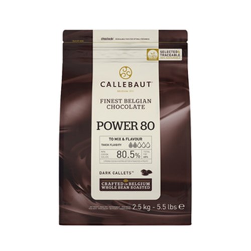 Chocolate Dark 80% Callets Power 2.5KG 