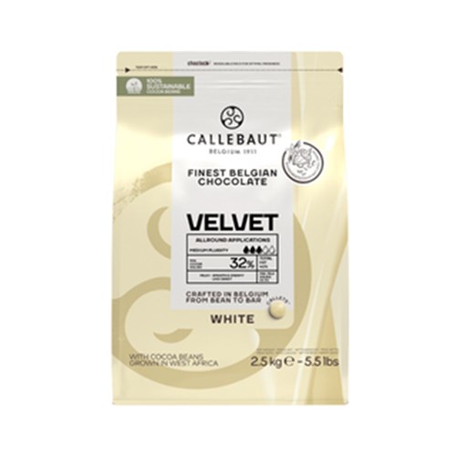 Chocolate Velvet White Callets 32% 2.5KG 